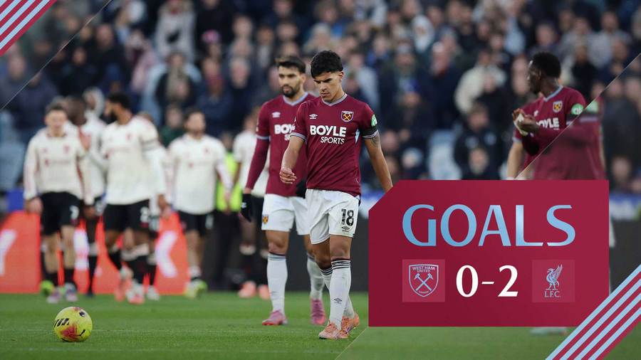 GOALS | WEST HAM UNITED 0-2 LIVERPOOL