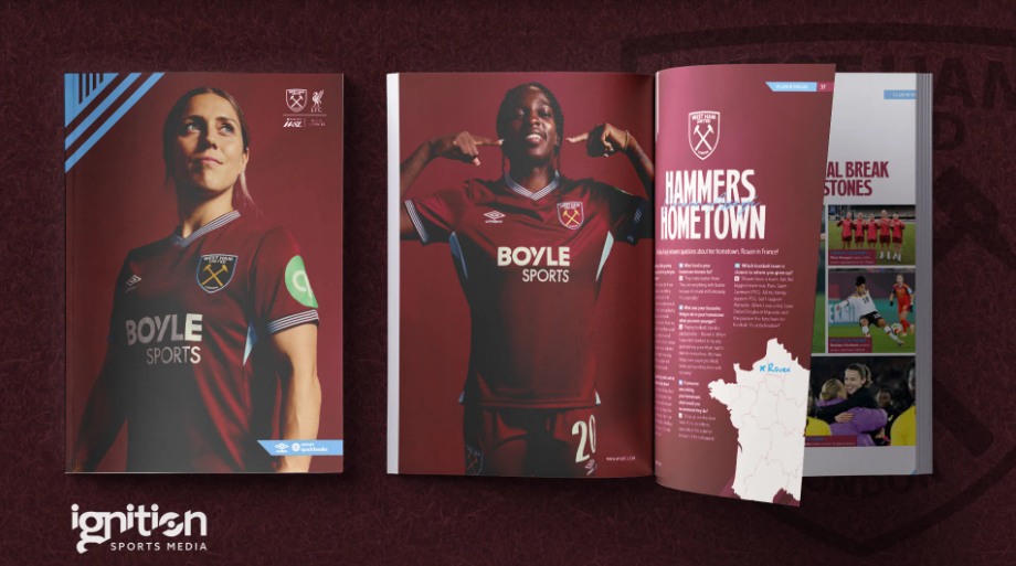 西汉姆联女子队推出全新《利物浦女子超级联赛特刊》：独家采访与球队背后故事